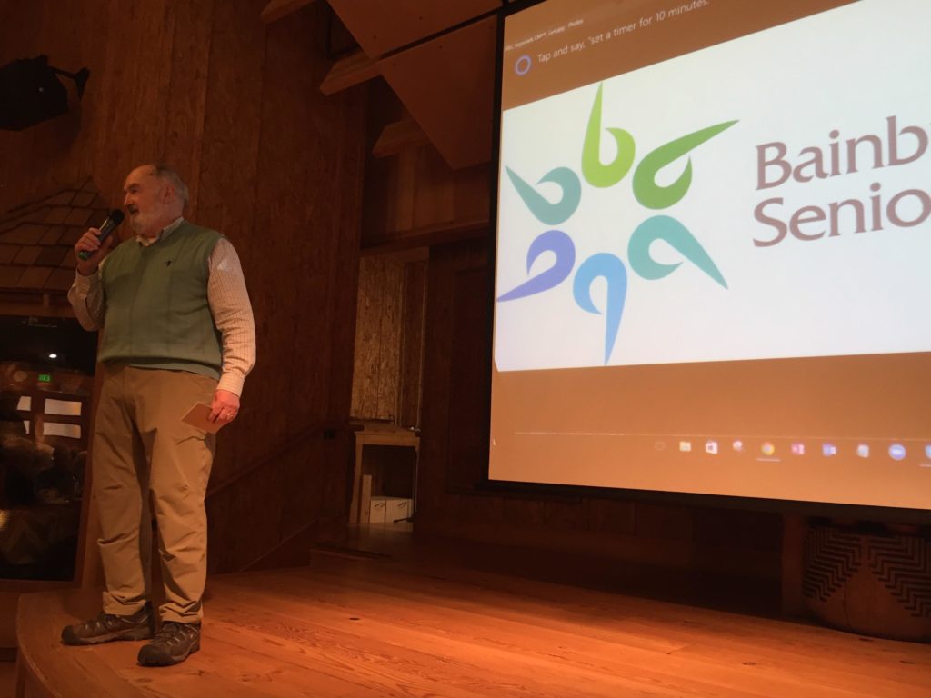 President Tom Kilbane unveils the new logo.