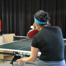 Table Tennis is played three days a week at the Center.
