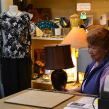 Teresa Hatten staffs the Thrift shop.