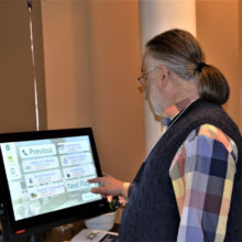 Director Reed Price gives the MySeniorCenter screen a try.