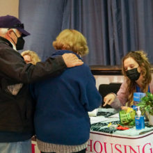 Attendees get assistance