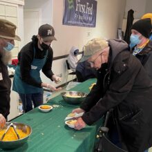 serving line for chili