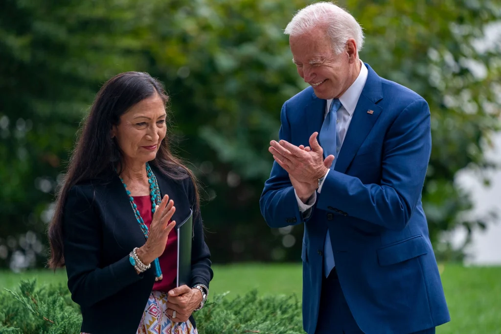 Secy. Deb Haaland and Pre. Joe Biden