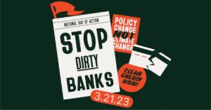 Poster image for Day of Action Against Banks - ThirdAct.org