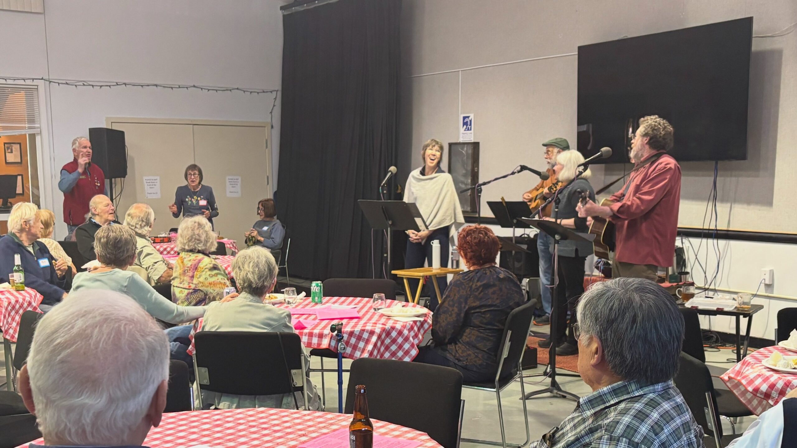 Musical group performing at the Center