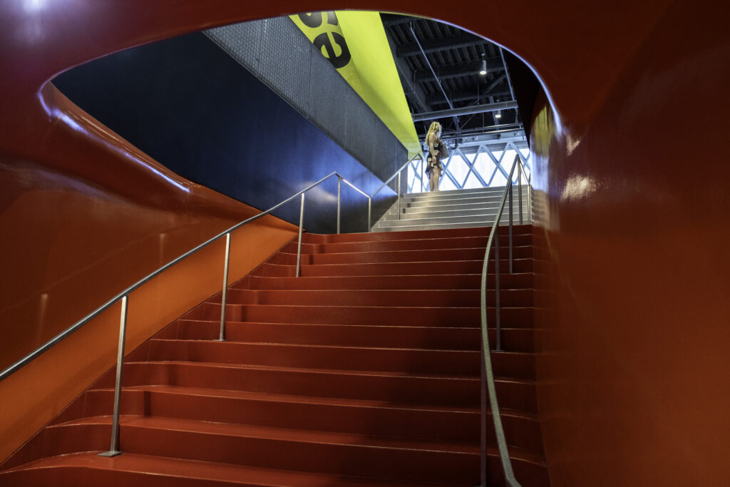Seattle Public Library Staircase.